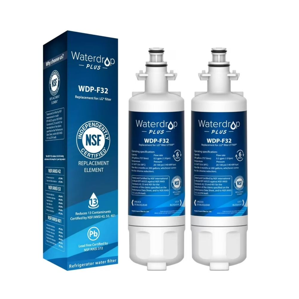 Waterdrop Plus 469690 ADQ36006101 NSF 53&401 Refrigerator Water Filter – Enjoy Pure and Healthy Water Daily